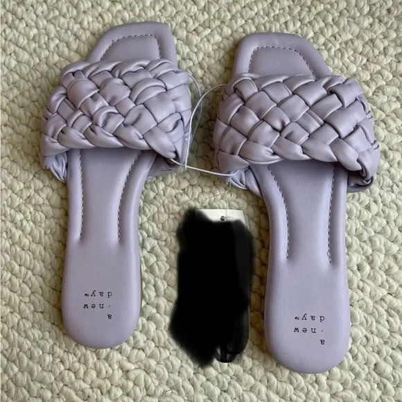 Women's Carissa Slide Sandals - A New Day Lavender - Picture 1 of 4